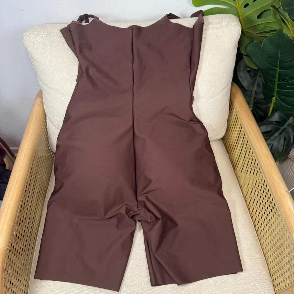 NWT Skims Body Butt Lifting Open Bust Padded Bodysuit in Cocoa Size XL